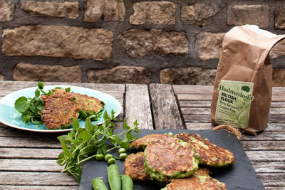 Courgette and  Mint fritters